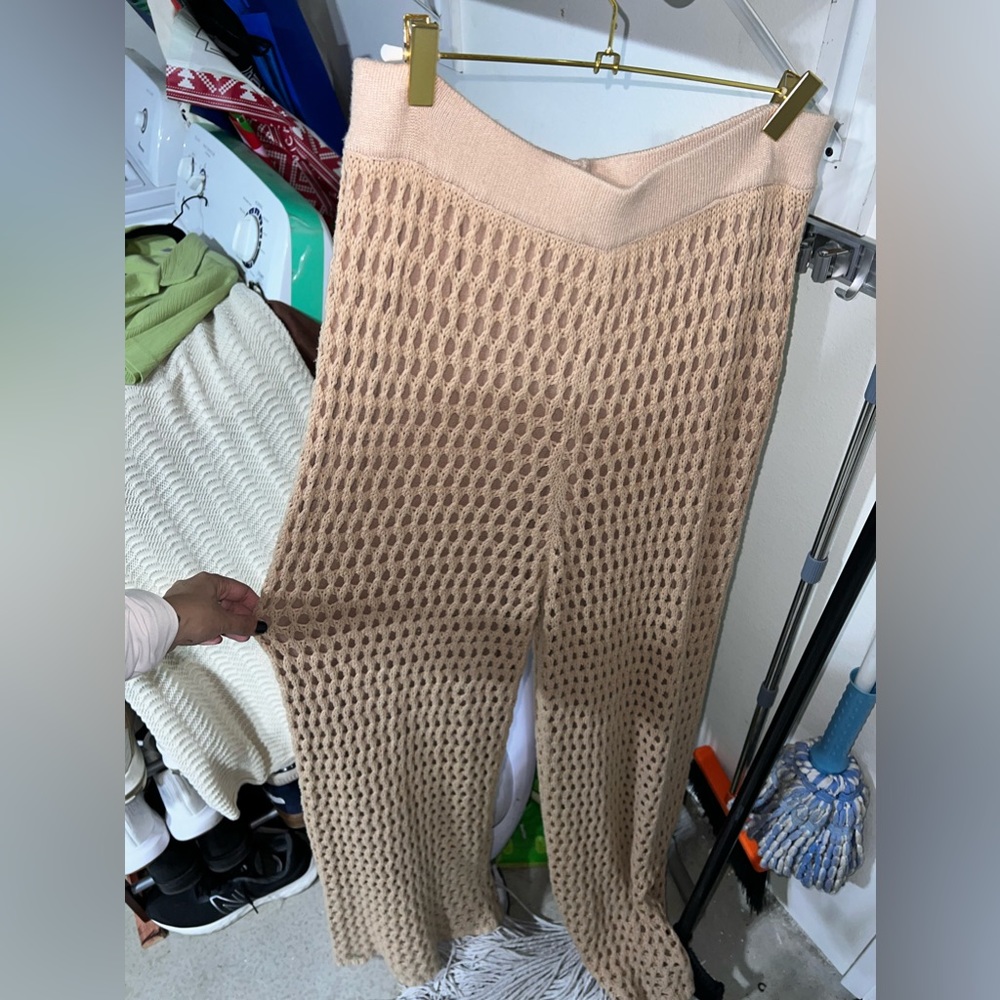 WOMENS KNITTED PANTS SIZE XL JLUXLABEL LONG SWIM